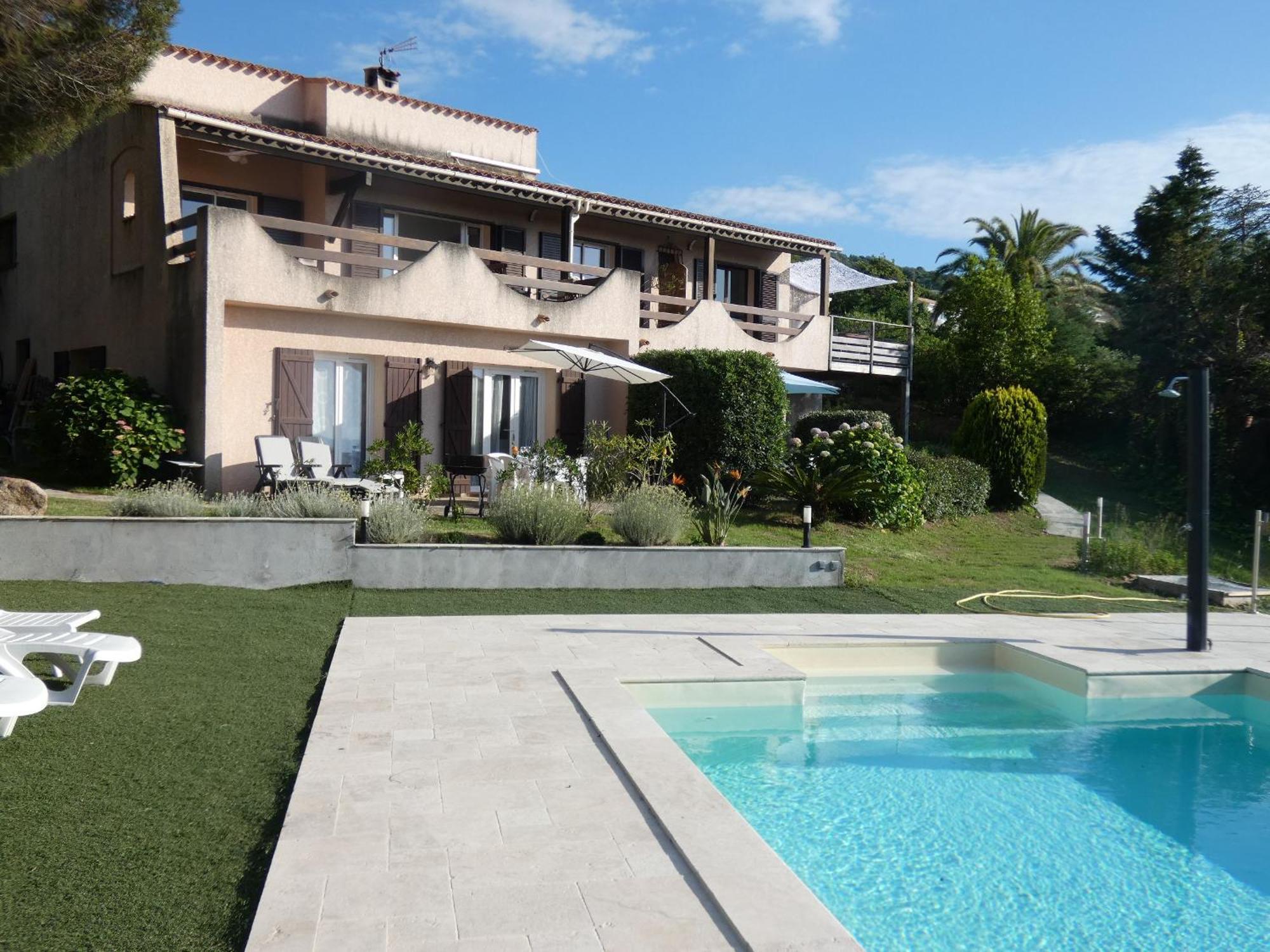 Corsicadream Arone Superbe Appartement Dans Villa, Vue Panoramique Mer, Piscine, Proche Porticcio Pietrosella ภายนอก รูปภาพ
